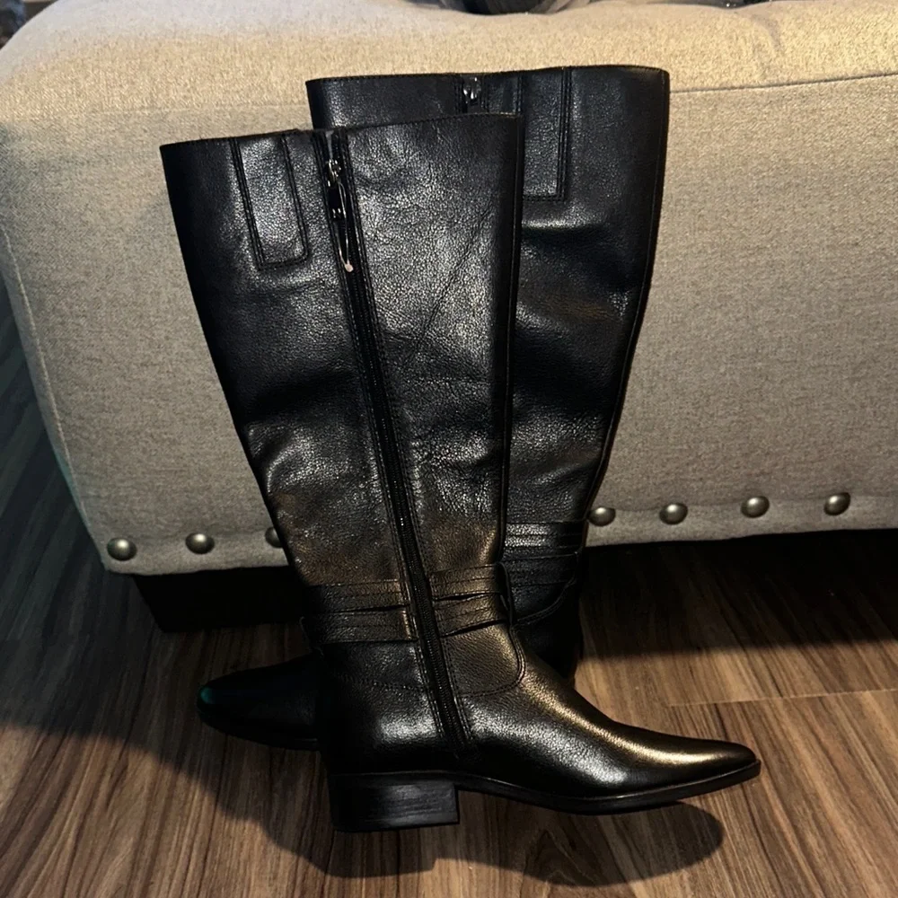 Naturalizer Black Knee Boots